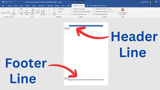 How to Add Line in Header and Footer in Word 2024 [upl. by Ardnekahs]