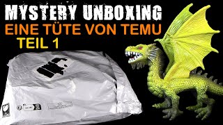 Mystery Unboxing  eine Tüte von Temu  Juni 2024  Teil 1 von 2  Danke Less [upl. by Etnoed]