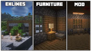 Minecraft 1201 Exlines Furniture Mod Showcase [upl. by Anicul]