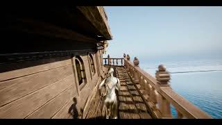 UE5 Galleon Ship Gameplay AgeofDiscoveryShipsCollection [upl. by Ayiotal]