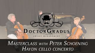 Masterclass with Peter Schoening  Cello Concerto No1 3rd movement J Haydn  Philip Engström [upl. by Eric]