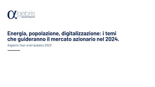 🇮🇹 Yearend Updates 2023  Energia popolazione digitalizzazione temi per lazionario 2024 [upl. by Annawt]