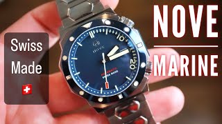 NOVE Marine Automatic Swiss Made Diver Review [upl. by Daney480]