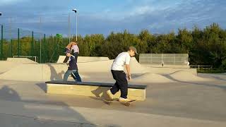 Broadbridge heath skatepark line skateboarding sk8 fs180 skatepark [upl. by Adal]