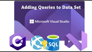 Adding Queries to the Data Source Data Set of the project in Visual Studio 2022 Arabic [upl. by Ambrosia]