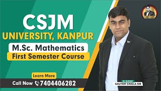 🔥🔥CSJMU Kanpur MSc Mathematics Complete Details  CSJMU Kanpur MSc Mathematics Syllabus [upl. by Euseibbob246]