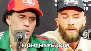 DAVID BENAVIDEZ VS CALEB PLANT EXPLOSIVE FINAL PRESS CONFERENCE amp HATEFUL FACE OFF [upl. by Euhsoj]