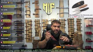 Messerfieber Live Auktionen 7 vs Wild Bushcraft Messer und mehr [upl. by Punak982]