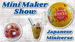 Opening Mini Maker Show  Miniature Food Builds that DONT Use Resin [upl. by Mukund]