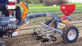 Terrateck  Precision weeder control toolcarrier Cultitrack 23HP [upl. by Onateyac]