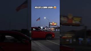 Hellcat Runs away from Bmw competition 👹 dodgehellcat bmwm3 racing [upl. by Hcib668]