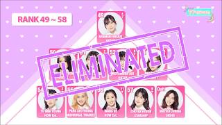 PRODUCE 48 EP8 RANK SECOND ELIMINATION RESULT [upl. by Darya96]