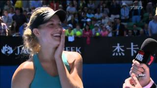 Eugenie Bouchards big moment [upl. by Essirehs]