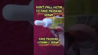 Fake vs real Proskire Vitamin c serum review [upl. by Mossberg]