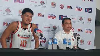 NorthPort postgame press conference after 113101 win over Terrafirma  PBA Commissioners Cup [upl. by Soalokin]