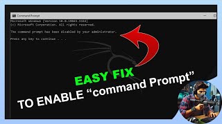 Fix CMD Blocked by Administrator Error on Windows – Quick Solution [upl. by Noinatrad731]