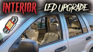 HOW TO INSTALL LED INTERIOR BULBS  Jeep Grand Cherokee WJ [upl. by Flowers]