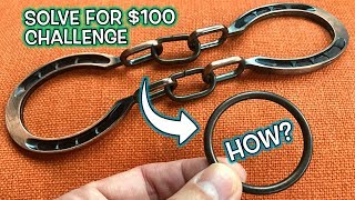 Can You Solve this Metal Ring Puzzle Trick for 100 Challenge Part 1 [upl. by Pirali]