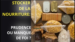 O QUE LA BIBLE DIT SUR LE STOCKAGE DE NOURRITURE [upl. by Phillida]