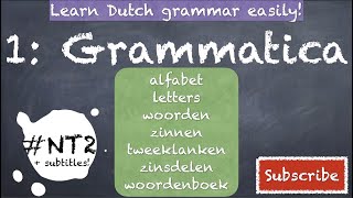 Dutch Alphabet Pronunciation DUTCH GRAMMAR nt2 inburgeringsexamen inburgering nederlands [upl. by Assirralc498]