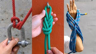 14 BEST ROPE TECHNIUQES YOU MUST KNOT TIPS AND TRICKS OF ROPE KNOT FOR CAMPING knos shorts [upl. by Adnol]