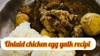 How to make unlaid chicken eggs yolk recipeകോഴിപാഡ്സ് നമുക്ക് എങ്ങനെ ഉണ്ടാകാം 🥰👍🏻 [upl. by Ailecec]