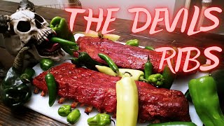 The Devils Ribs  Spicy BBQ Pork Ribs  Pit Boss Pellet Grill Smoker  Spicy Food Lovers TRY THIS [upl. by Artim]