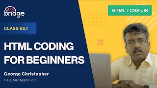 Class 51  HTML Coding For Beginners [upl. by Silvan]