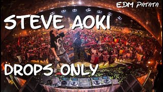 Steve Aoki Drops Only  Tomorrowland 2017 [upl. by Ayaj]