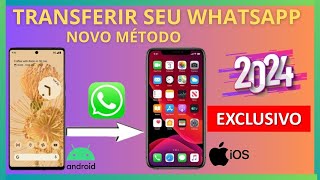 🚀NOVO Como transferir whatsapp de Android a iPhone16 SEM RESETAR de fábrica e SEM PERDER DADOS 2024 [upl. by Haras]