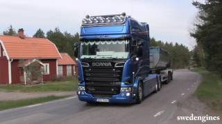 Scania R500 Longline V8 sound [upl. by Eilyah]