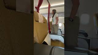 Passenger on Air India gets mad cause Economy Class passenger puts carryon in Business Class Cabin [upl. by Sidky96]