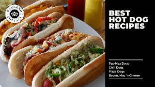 BEST HOT DOG RECIPES  4 Fab favourites [upl. by Eirahs495]