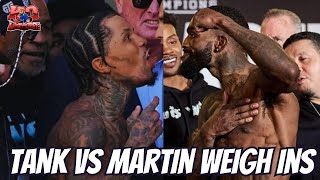 💥💥💥Gervonta Tank Davis EXPLOSIVE weigh in vs Frank Martin David Benavidez vs Gyozdyk gervontadavis [upl. by Mikael226]