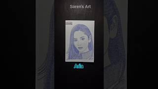 Letter A kpop idol drawing  Sorens Art xin aria ariaxin kpop drawing sjram [upl. by Esereht]