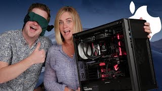 My Mom Builds Her First Hackintosh PC While Im Blindfolded [upl. by Eahsat560]