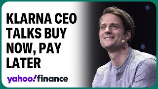 Klarna CEO talks buy now pay later lending [upl. by Anauqaj47]