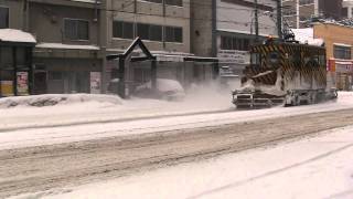 Snow Plow Train in Sapporo Japan [upl. by Ytsihc]