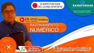 Test TRANSFORMAR  Clase de Razonamiento Numérico 🔴 Live T3C1 [upl. by Allimaj675]