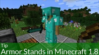 Tip How to Make and Use Armor Stands in Minecraft 18 [upl. by Aerdnaid291]