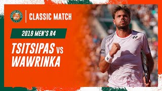 Wawrinka vs Tsitsipas 2019 Mens round 4  RolandGarros Classic Match [upl. by Enomed]