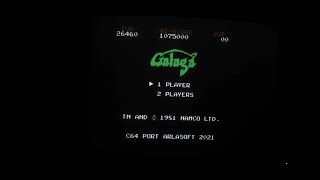 One of the best arcade games ever Galaga on the Commodore 64 [upl. by Dunton738]