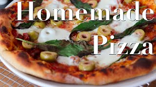 Easy Homemade Pizza  Neapolitan Style  No pizza stone required  In For The Food [upl. by Pros928]