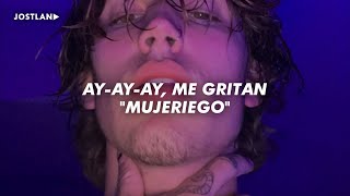 ayayay me gritan mujeriego todas las veo buenas si bebo ron  Ryan Castro  Mujeriego Letra [upl. by Karlotta]