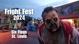 Fright Fest  Opening Night 2024  Six Flags St Louis [upl. by Nessi]