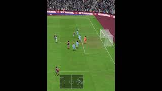 West Ham vs Manchester City  Incredible Attempt Hits the Post  fifa shortsviral shorts [upl. by Yenitsed]