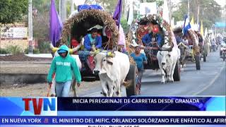 INICIA PEREGRINAJE DE CARRETAS DESDE GRANADA [upl. by Cohbert]