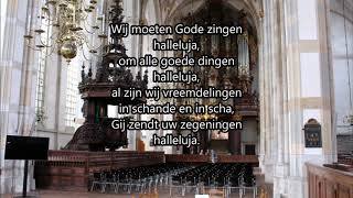 Lied 713 Wij moeten Gode zingen samenzang Grote Kerk Zwolle [upl. by Hooker]