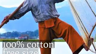 Thai Fishermans pants Cotton Handmade [upl. by Barrus]