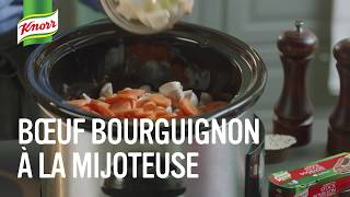 Bœuf Bourguignon À La Mijoteuse Facile À Préparer  Qu’estce qu’on mange Knorr® [upl. by Suh]